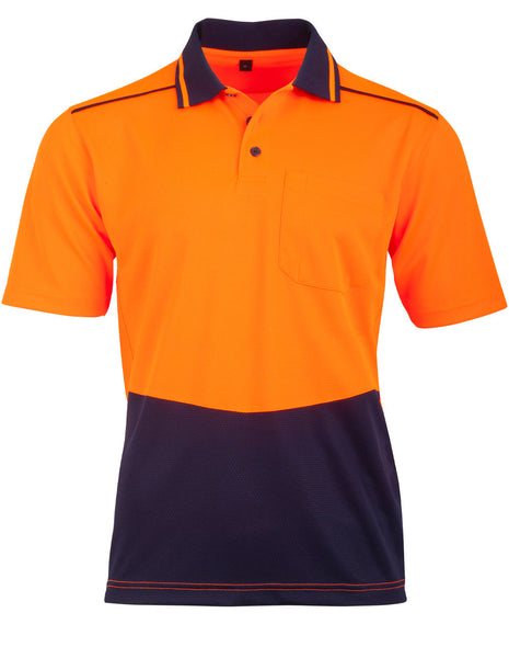 Unisex Hi Vis Bamboo Charcoal Short Sleeve Polo (WS-SW81)