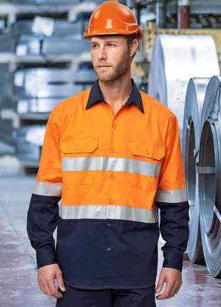 Hi Vis Cool-Breeze Safety Long Sleeve Shirt (Generic Tape) (WS-SW82)