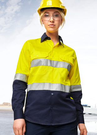 Hi Vis Cool-Breeze Safety Long Sleeve Shirt (Generic Tape) (WS-SW82)