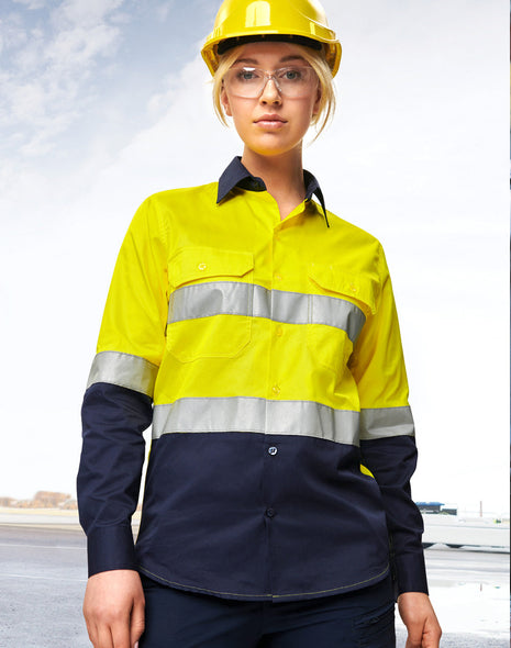 Hi Vis Cool-Breeze Safety Long Sleeve Shirt (Generic Tape) (WS-SW82)
