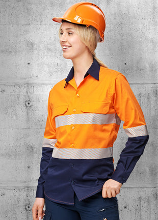 Hi Vis Cool-Breeze Safety Long Sleeve Shirt (Segmented Tape) (WS-SW83)