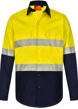Hi Vis Cool-Breeze Safety Long Sleeve Shirt (Segmented Tape) (WS-SW83)