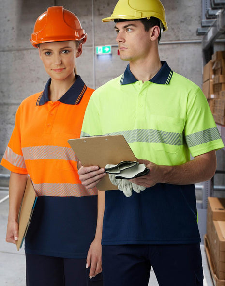 Unisex CoolDry® Segmented Safety Short Sleeve Polo (WS-SW85)