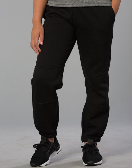 Kids Fleecy Trackpants With Zip Cuffs And Knee Padding (WS-TP01K)