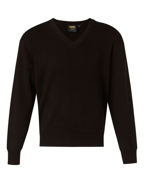 V Neck Wool / Acrylic Knit Jumper (WS-WJ01)