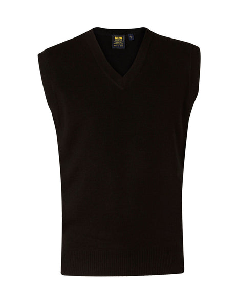 V Neck Wool / Acrylic Knit Vest (WS-WJ02)