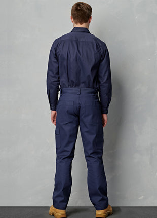 Mens Cotton Drill Pre-Shrunk Cargo Pants With Knee Pads (WS-WP03)