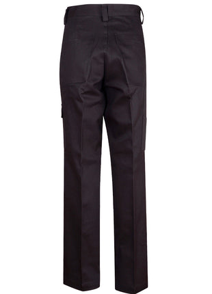 Mens Cotton Drill Pre-Shrunk Cargo Pants With Knee Pads (WS-WP03)