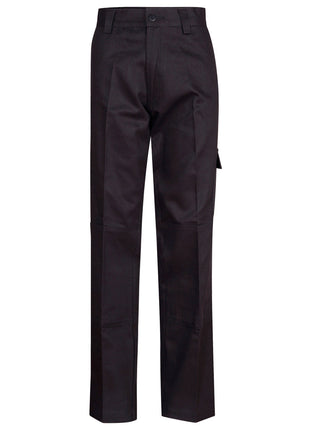 Mens Cotton Drill Pre-Shrunk Cargo Pants With Knee Pads (WS-WP03)