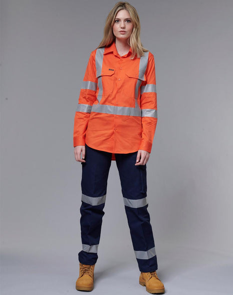 Womens Heavy Cotton Pre-Shrunk Drill Pant With 3M® Tape (WS-WP15HV)