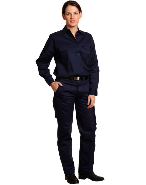 Womens Heavy Cotton Pre-Shrunk Drill Pant (WS-WP15)