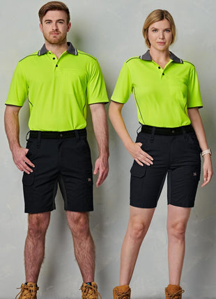 Rip-Stop Poly / Cotton Stretch Work Shorts (WS-WP25)