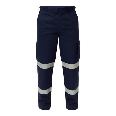 Mens Mid-Weight Cargo Cotton Drill Trouser with Reflective Tape (NC-WP4015)