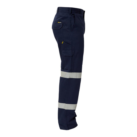 Mens Mid-Weight Cargo Cotton Drill Trouser with Reflective Tape (NC-WP4015)