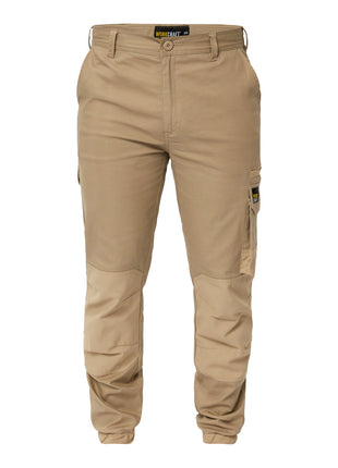 Mens Stretch Cargo Pants with Elasticised Hem (NC-WP4018)
