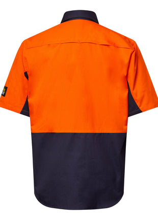 Mens Hi Vis Short Sleeve Vented Ripstop Shirt (NC-WS6067)