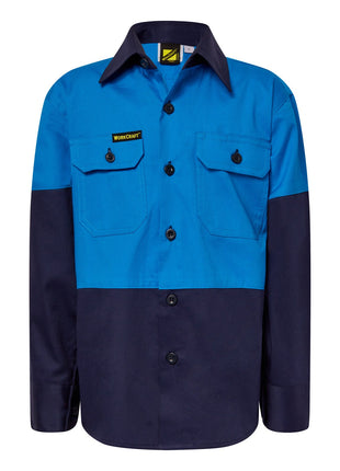 Kids Lightweight Long Sleeve Cotton Drill Shirt (NC-WSK128)