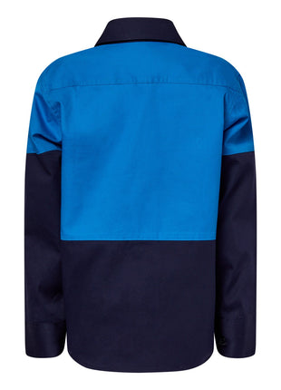 Kids Lightweight Long Sleeve Cotton Drill Shirt (NC-WSK128)