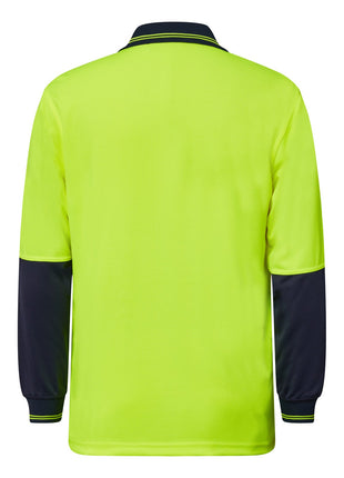 Hi Vis Long Sleeve Micromesh Polo Shirt with Pocket (NC-WSP202)