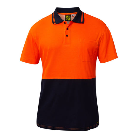 Hi Vis Short Sleeve Cotton Back Polo Shirt with Pocket (NC-WSP401)