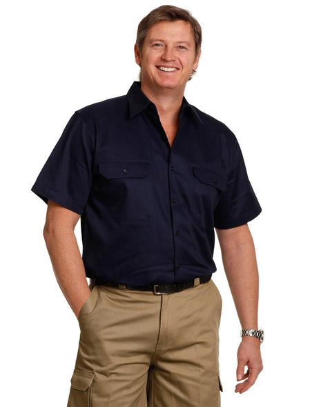 Cool-Breeze Short Sleeve Cotton Work Shirt (WS-WT01)