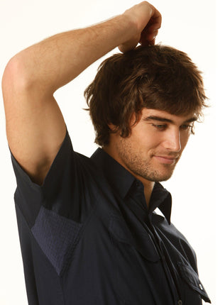 Cool-Breeze Short Sleeve Cotton Work Shirt (WS-WT01)