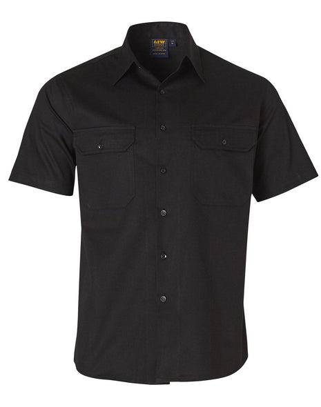 Cool-Breeze Short Sleeve Cotton Work Shirt (WS-WT01)