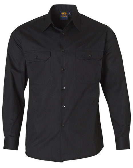 Cool-Breeze Long Sleeve Cotton Work Shirt (WS-WT02)