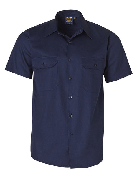 Drill Shirt Pocket Pen Holder Short Sleeve (WS-WT03(WDS/S))