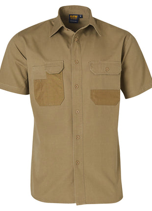 Fine Duck Weave Dura-Wear Short Sleeve Work Shirt (WS-WT05)
