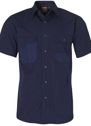 Fine Duck Weave Dura-Wear Short Sleeve Work Shirt (WS-WT05)