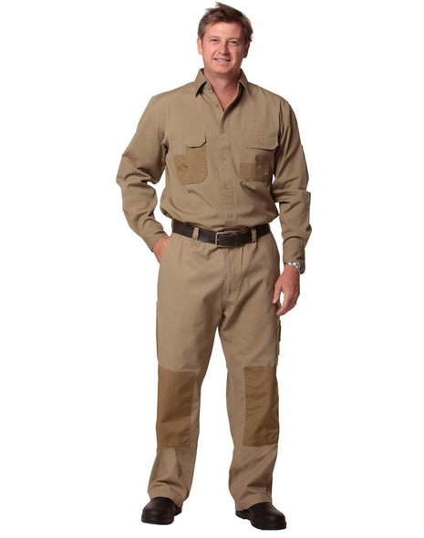 Fine Duck Weave Dura-Wear Long Sleeve Work Shirt (WS-WT06)