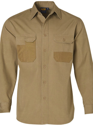 Fine Duck Weave Dura-Wear Long Sleeve Work Shirt (WS-WT06)
