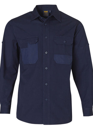 Fine Duck Weave Dura-Wear Long Sleeve Work Shirt (WS-WT06)