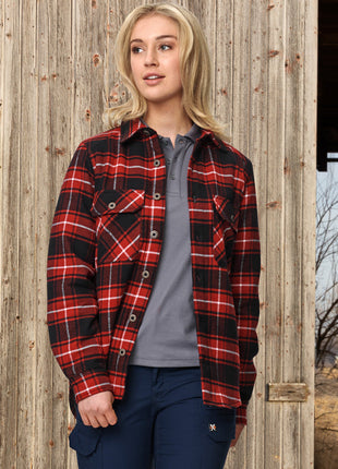 Adults Quilted Flannel Shirt (WS-WT07)