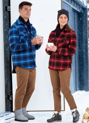 Adults Quilted Flannel Shirt (WS-WT07)