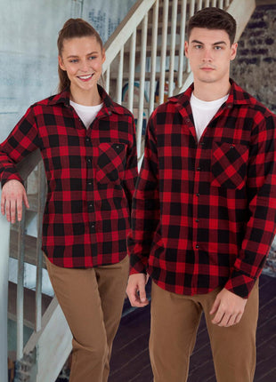 Unisex Flannel Plaid Shirt (WS-WT11)