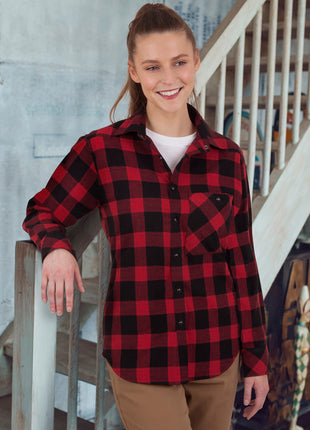 Unisex Flannel Plaid Shirt (WS-WT11)
