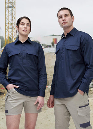 Cool-Breeze Closed Front Long Sleeve Work Shirt (WS-WT12)