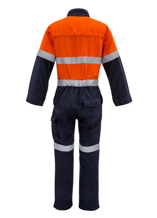 Mens Orange Flame HRC 2 Hoop Taped Spliced Overall (BZ-ZC525)