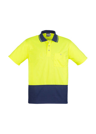 Unisex Hi Vis Basic Spliced Polo - Short Sleeve (BZ-ZH231)