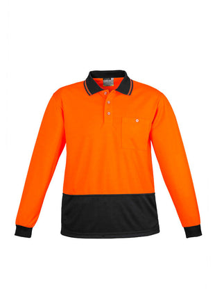 Unisex Hi Vis Basic Spliced Polo - Long Sleeve (BZ-ZH232)