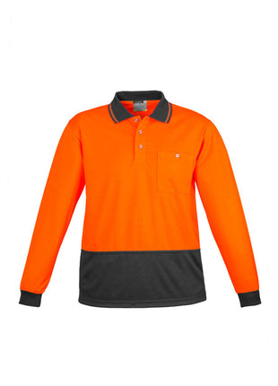 Unisex Hi Vis Basic Spliced Polo - Long Sleeve (BZ-ZH232)