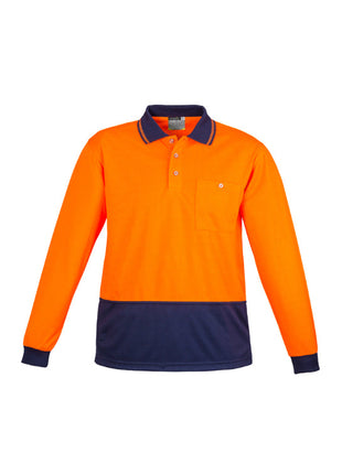Unisex Hi Vis Basic Spliced Polo - Long Sleeve (BZ-ZH232)