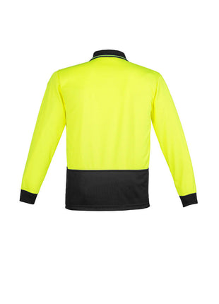Unisex Hi Vis Basic Spliced Polo - Long Sleeve (BZ-ZH232)