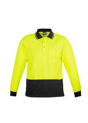 Unisex Hi Vis Basic Spliced Polo - Long Sleeve (BZ-ZH232)