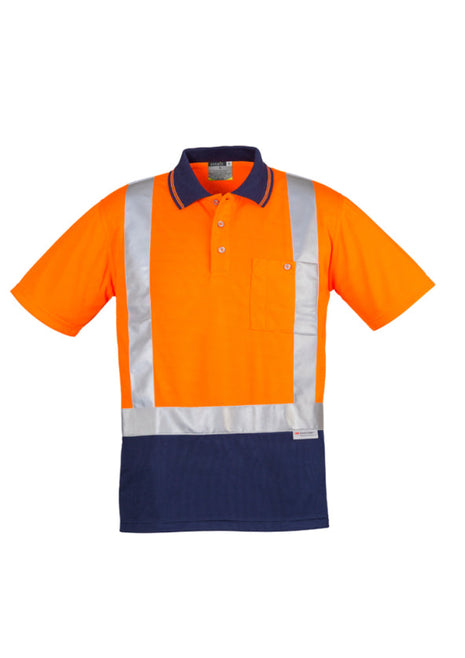 Mens Hi Vis Spliced Polo - Short Sleeve Shoulder Taped (BZ-ZH233)