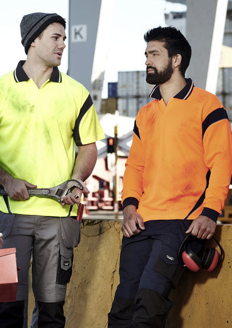 Mens Hi Vis Aztec Polo - Short Sleeve (BZ-ZH248)