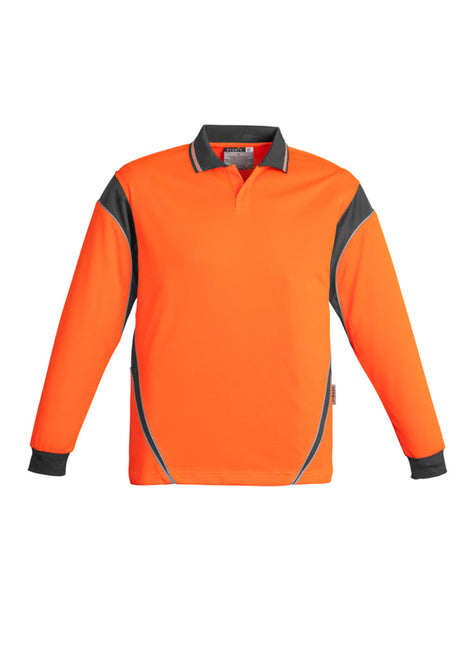 Mens Hi Vis Aztec Polo - Long Sleeve (BZ-ZH249)