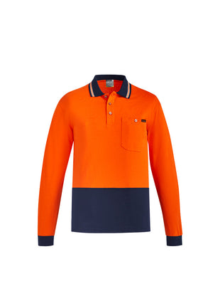 Mens Hi Vis Cotton L/S Polo (BZ-ZH430)